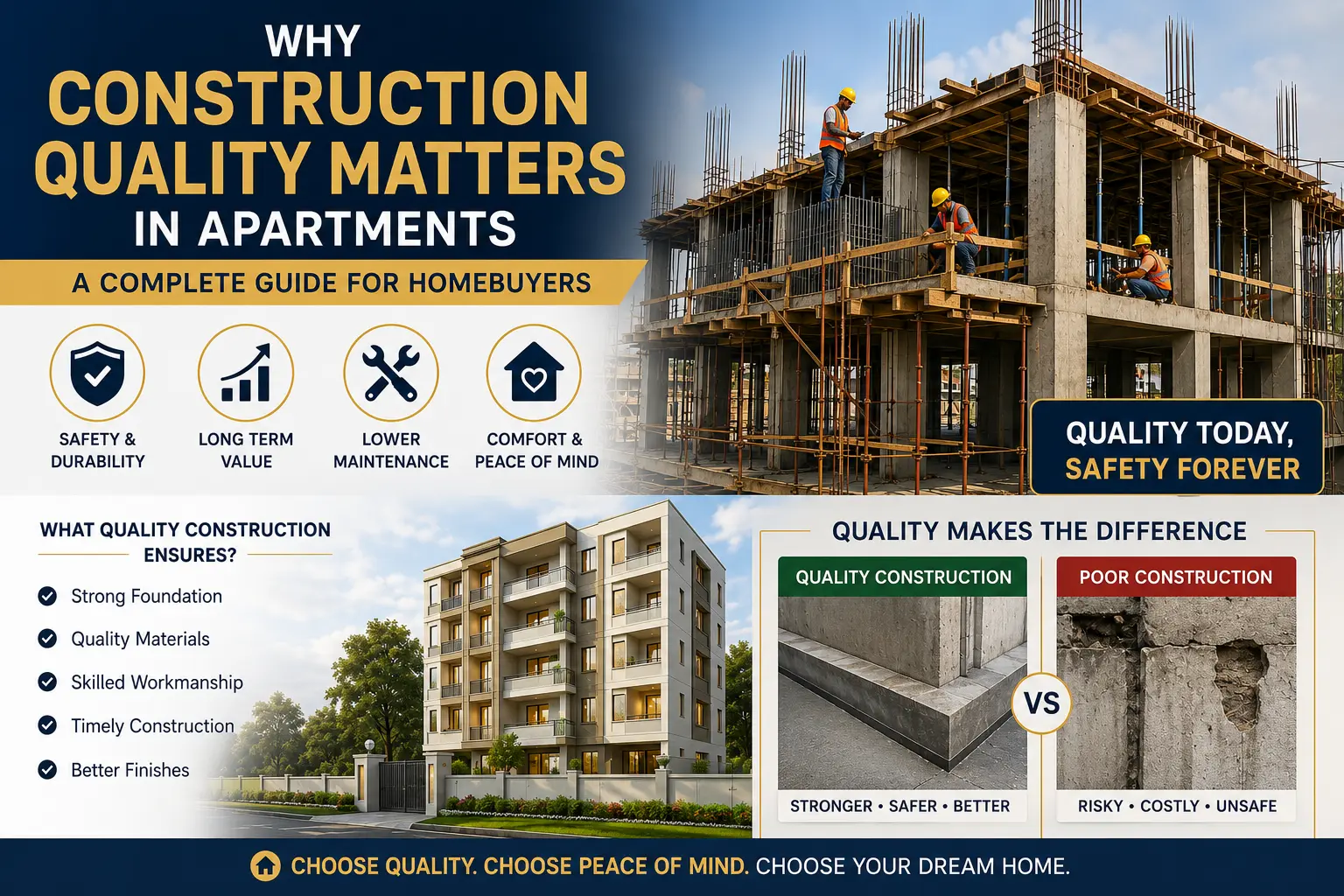 Why Construction Quality Matters in Apartments – A Complete Guide for Homebuyers